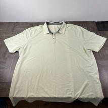 Tommy Bahama Shirt 2XL Short Sleeve Polo 40% Recycled Polyester Light Green - £9.65 GBP