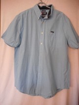 Chaps Short sleeve Size L  cotton Blue checked Shirt - $45.98