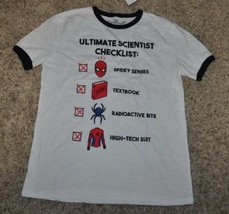 Mens Shirt Marvel Spiderman The Amazing Spider-Man White Short Sleeve Te... - £10.11 GBP