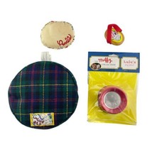 Muffy Vanderbear Lulu The Dog&#39;s Bed Pillow Bowl and Brush Vintage 90s - £18.91 GBP