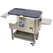 Tommy Bahama 100-quart Stainless Steel Rolling Cooler - $313.31