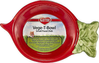 Primary image for Kaytee Vege-T-Bowl Radish Small Food Dish for Small Animals