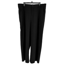 Torrid Dress Pants Womens 22 Black Wide Leg Elastic Waist Zip Up Pockets - £24.91 GBP