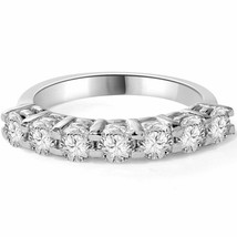 1ct Diamond Wedding Ring Anniversary 14K White Gold - $676.00