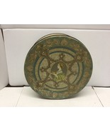 Vintage Tin with Lady 8&quot; diameter - $15.95