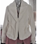 Elegant Mossimo Short White Faux Fur Coat Size M - £55.74 GBP