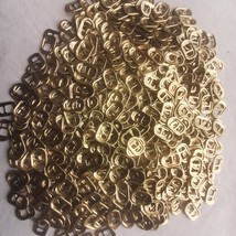 100 Aluminum Gold Soda can Pull-Tabs for crafts or charity, Pop, Beer (2... - $9.50