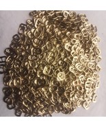 100 Aluminum Gold Soda can Pull-Tabs for crafts or charity, Pop, Beer (2-hole) - $9.50