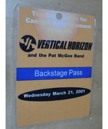 VERTICAL HORIZON And The Pat McGee Band Backstage Pass 2001 Campus Enter... - $10.58 CAD