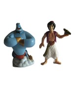 Disney Store Aladdin PVC Figure Set - Genie &amp; Aladdin with Lamp Cake Top... - $18.23 CAD