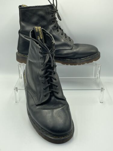 Primary image for Vintage Dr Martens 1460 Boots 8-Eye Black Made in England Men Size UK 10 US 11