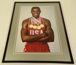 Carl Lewis w/4 Gold Medals Framed 11x14 Photo Display - £27.37 GBP