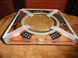 Heavy Thick Glass Cigar Ashtray Measures 8" square image 5
