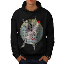 Wellcoda Japanese Art Sea Mens Hoodie, Battle Casual Hooded Sweatshirt - £25.57 GBP+