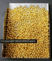 GOLD plated 2mm round seamed smooth spacer beads 1000 pcs FPB176C - $3.91