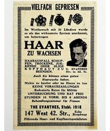 1945 WW2 German-USA Advertisement Evanthes Hair Treatment Clinic NYC C94C - $27.41 CAD
