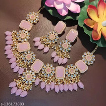 Kundan Indian 2023 Latest Design jewelry Set Earrings necklace sabyasachi33 - £24.58 GBP