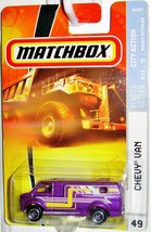 CHEVY VAN Matchbox 2008 City Action Series 5 of 12 Purple Chevy Van 1:64 Scale C - £18.84 GBP