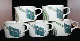 5x Mikasa Intaglio CAC18 Life Style Coffee Tea Mug Cups Set John Bergen ... - £40.40 GBP