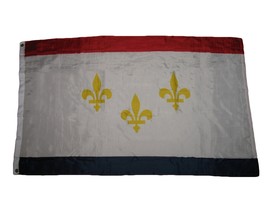 3x5 City of New Orleans Louisiana Premium Quality Poly Flag 3&#39;x5&#39; House Grommets - £10.29 GBP