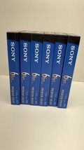 Sony T120VL Premium Grade VHS Video Tapes New Out Of Wrapper Lot Of 6 - £9.40 GBP