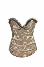 Agent Provocateur Womens Corset Elegant Embroidered Elegant Brown Size S - £221.33 GBP