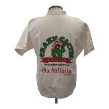 Crazy Cactus Cantina Shirt Pto. Vallarta Men&#39;s Camp Mexico Large Vintage... - £14.54 GBP