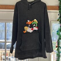 Warner Bros studio store looney tunes hoodie adult XL gray pullover men ... - $20.76