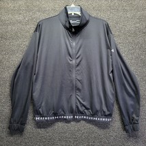 Under Armour Women Sz L Heatgear Loose Jacket Full Zip Black Activewear - £15.22 GBP