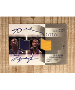 Michael Jordan &amp; Kobe Bryant 2003 Dual Autograph Facsimile Printed Patch... - $3.25