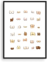Funny Bathroom Art Funny Bathroom Decor - By Haus And Hues | Butts, 12X16). - £36.75 GBP