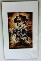 Disney Pirate Mickey Mouse Darren Wilson Art Print 12 x 20 - $47.90