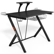 Multifunctional E-Sport Gaming Desk with Headset Hook and Cup Holder - $210.45