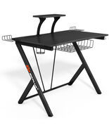 Multifunctional E-Sport Gaming Desk with Headset Hook and Cup Holder - $210.45