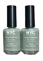2X NYC LONG WEARING NAIL ENAMEL - Nail Polish Color #152 Tudor City Teal - €6,00 EUR