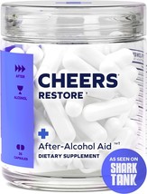 Cheers Restore | Supplement with DHM + L-Cysteine | Feel Better After Drinking &amp; - £41.88 GBP