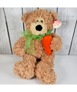 Ty Classic Carroty Bear Plush 12” Tysilk Easter Mint Tags Orange Fuzzy 2006 - $259.29 MXN