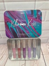 Colorco Khrome Kiss Lip Gloss Set - 5 Shimmery Shades In Metal Tin - $7.60