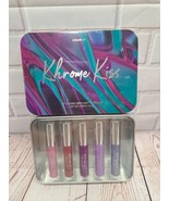 Colorco Khrome Kiss Lip Gloss Set - 5 Shimmery Shades In Metal Tin - $7.60