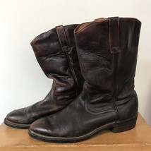 Vintage Red Wing Pecos USA Made Campus Cowboy Brown Leather Pull On Boot... - $356.39