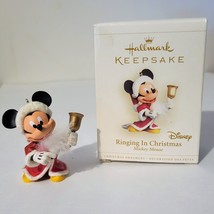 Hallmark Disney Ornament Mickey Mouse 2006 Ringing In Christmas  - £6.75 GBP