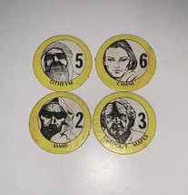 Dune Vtg 1979 Board Game Avalon Hill Yellow Character Discs Only - $9.79