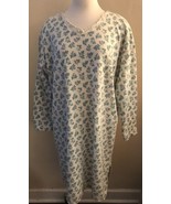 LAURA TYLER Womens Size Large Cotton Floral Nightgown Lace Trim at Collar - $241.10 MXN