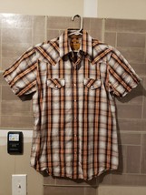 Trailer Brand Mens Vintage Fit Short Sleeve Shirt Size L Button Up - £13.42 GBP