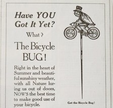 1917 Bicycle Bug Stickpin Advertisement U.S. Tire Company LGADYC4 - £11.94 GBP