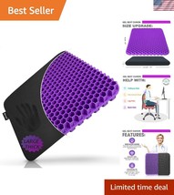 Premium Gel Chair Cushion - Non-Slip, Soft &amp; Supportive for Sciatica Relief - $40.50