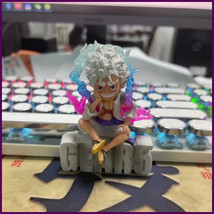 New 10cm Mini One Piece Y z Luffy Gear 5 Action Figure Nika Statue Anime - $127.03 MXN