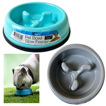 1 Slow Feeder Dog Bowl Anti Bloat No Gulp Puppy Pet Cat Interactive Feeding Bowl - £15.97 GBP