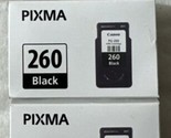 Canon 260 Black Ink Twin Pack PG-260 2 x 3707C001 TR7020 TR7022 TS5320 T... - $44.98
