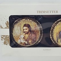 Trimsetter Dillards Christmas Ornaments Jesus and Holy Mary Set of 2 in Box - £31.57 GBP